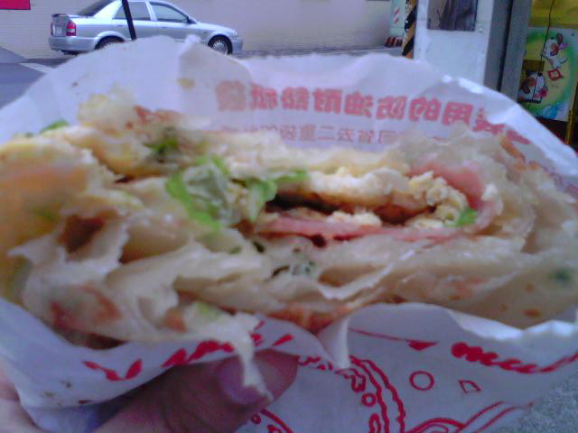 蔬菜火腿蔥抓餅